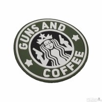 Патч ПВХ Guns and Coffee